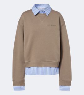 Acne Studios Acne Studios Layered cotton jersey sweatshirt