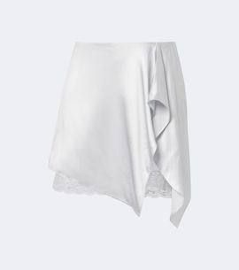Acne Studios Acne Studios Layered lace-trimmed satin miniskirt