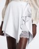 Acne Studios Acne Studios Layered lace-trimmed satin miniskirt - 3