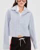 Acne Studios Acne Studios Layered Long Sleeve Button Up Shirt Blue/White - 2