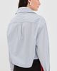 Acne Studios Acne Studios Layered Long Sleeve Button Up Shirt Blue/White - 3