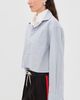 Acne Studios Acne Studios Layered Long Sleeve Button Up Shirt Blue/White - 4
