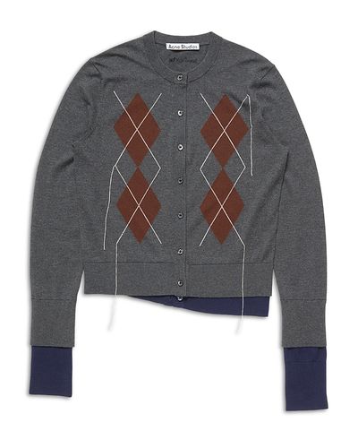 Acne Studios Acne Studios Layered Look Cardigan Sweater