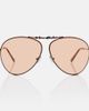 Acne Studios Acne Studios Logo aviator sunglasses - 1