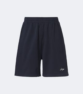 Acne Studios Acne Studios Logo embroidered cotton fleece shorts