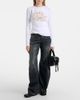 Acne Studios Acne Studios Logo layered cotton-blend top - 2