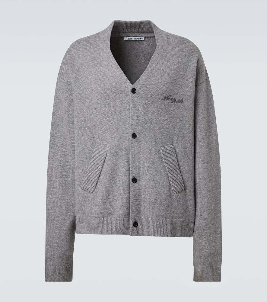 Acne Studios - Logo wool and yak cardigan