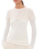Acne Studios Acne Studios Long Sleeve Layered T-Shirt White/Off White - 1