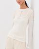 Acne Studios Acne Studios Long Sleeve Layered T-Shirt White/Off White - 2