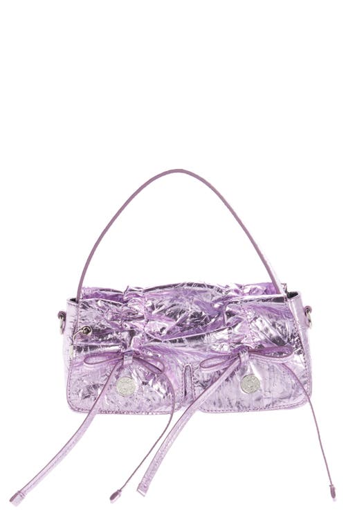 Acne Studios Acne Studios Micro Multipocket Crinkled Metallic Leather Handbag