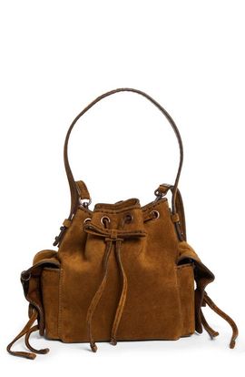 Acne Studios Acne Studios Mini Multipocket Suede Bucket Bag