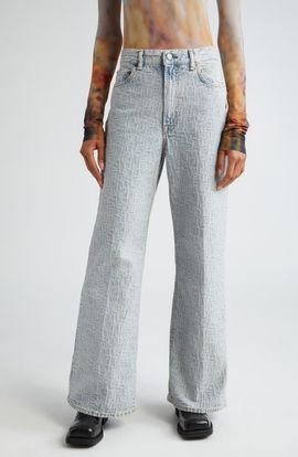 Acne Studios Acne Studios Monogram High Waist Relaxed Fit Jeans