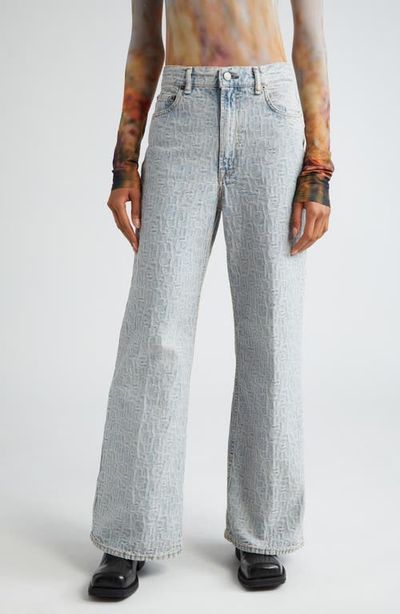 Acne Studios Acne Studios Monogram High Waist Relaxed Fit Jeans