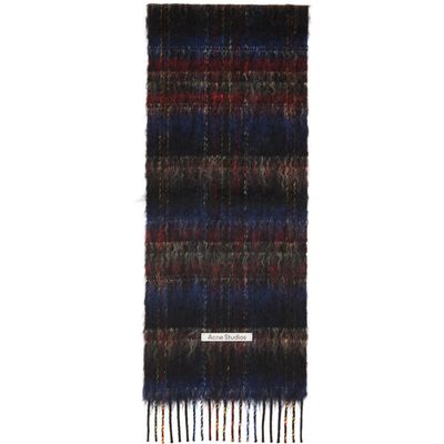 Acne Studios Acne Studios Multicolor Fringed Mohair Scarf