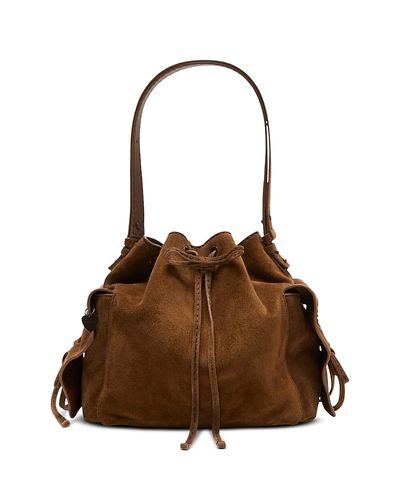 Acne Studios Acne Studios Multipocket Suede Bucket Bag