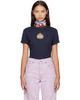 Acne Studios Acne Studios Navy Crest Logo T-shirt - 1