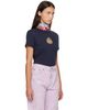Acne Studios Acne Studios Navy Crest Logo T-shirt - 2
