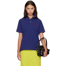 Acne Studios Acne Studios Navy Embroidered-Logo Polo