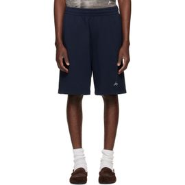 Acne Studios Acne Studios Navy Embroidered Logo Shorts