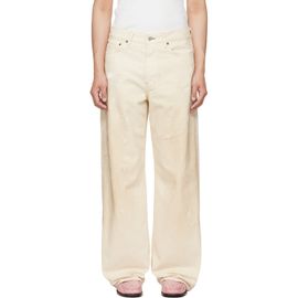 Acne Studios Acne Studios Off-White 1981 U Trafalgar Leather Jeans