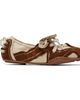 Acne Studios Acne Studios Off-White & Brown Suede Lace-Up Sneakers - 1