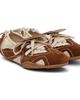 Acne Studios Acne Studios Off-White & Brown Suede Lace-Up Sneakers - 4