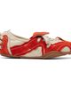 Acne Studios Acne Studios Off-White & Orange Suede Lace-Up Sneakers - 1
