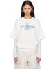 Acne Studios Acne Studios Off-White Embroidered Long Sleeve T-shirt - 1