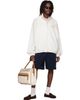 Acne Studios Acne Studios Off-White Washed Logo Jacket - 4