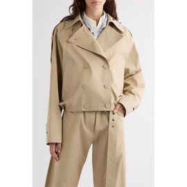 Acne Studios Acne Studios Oleo Crop Gabardine Trench Coat