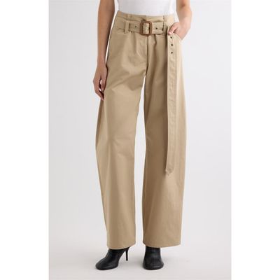 Acne Studios Acne Studios Page Belted Cotton Gabardine Pants
