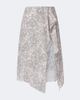 Acne Studios Acne Studios Paisley lace-trimmed silk crêpe midi skirt - 1