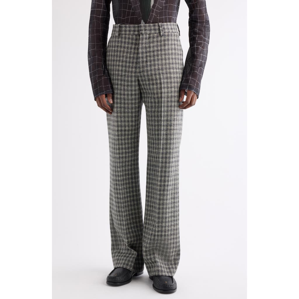 Acne Studios Acne Studios Palvin Check Wool Mouline Trousers