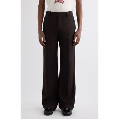 Acne Studios Acne Studios Palvin Fluid Herringbone Wide Leg Trousers