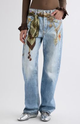 Acne Studios Acne Studios Pazer Jeweled Embellished Jeans