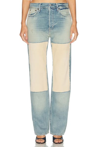 Acne Studios Acne Studios Pazer Suede Panel Straight Leg