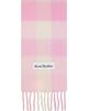 Acne Studios Acne Studios Pink & Beige Check Wool Scarf - 1