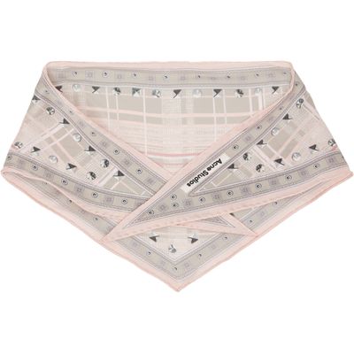 Acne Studios Acne Studios Pink & Taupe Check Silk Scarf