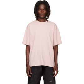 Acne Studios Acne Studios Pink Embroidered-Logo T-shirt