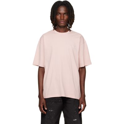 Acne Studios Acne Studios Pink Embroidered-Logo T-shirt