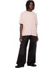 Acne Studios Acne Studios Pink Embroidered-Logo T-shirt - 4