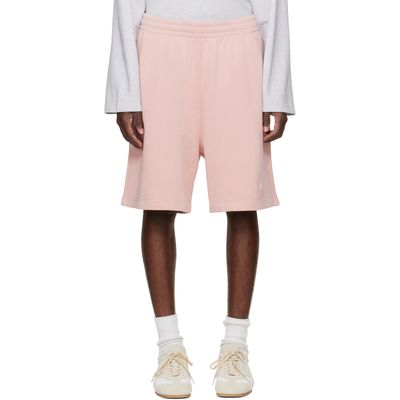 Acne Studios Acne Studios Pink Embroidered Logo Shorts