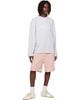 Acne Studios Acne Studios Pink Embroidered Logo Shorts - 4