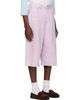 Acne Studios Acne Studios Pink Paint Splatter Denim Shorts - 2