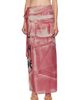 Acne Studios Acne Studios Pink Thin Printed Scarf - 1
