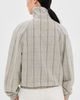 Acne Studios Acne Studios Plaid Bomber Funnel Neck Jacket Brown/Blue - 3