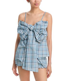 Acne Studios Acne Studios Plaid Bow Top