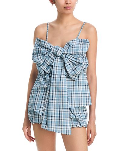 Acne Studios Acne Studios Plaid Bow Top