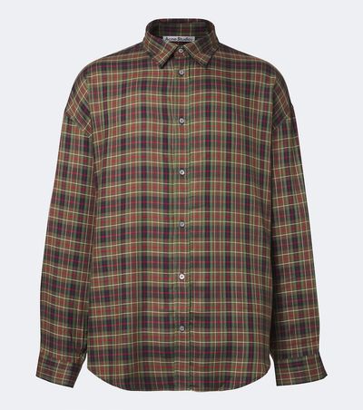 Acne Studios Acne Studios Plaid flannel shirt