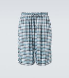 Acne Studios Acne Studios Plaid flannel shorts